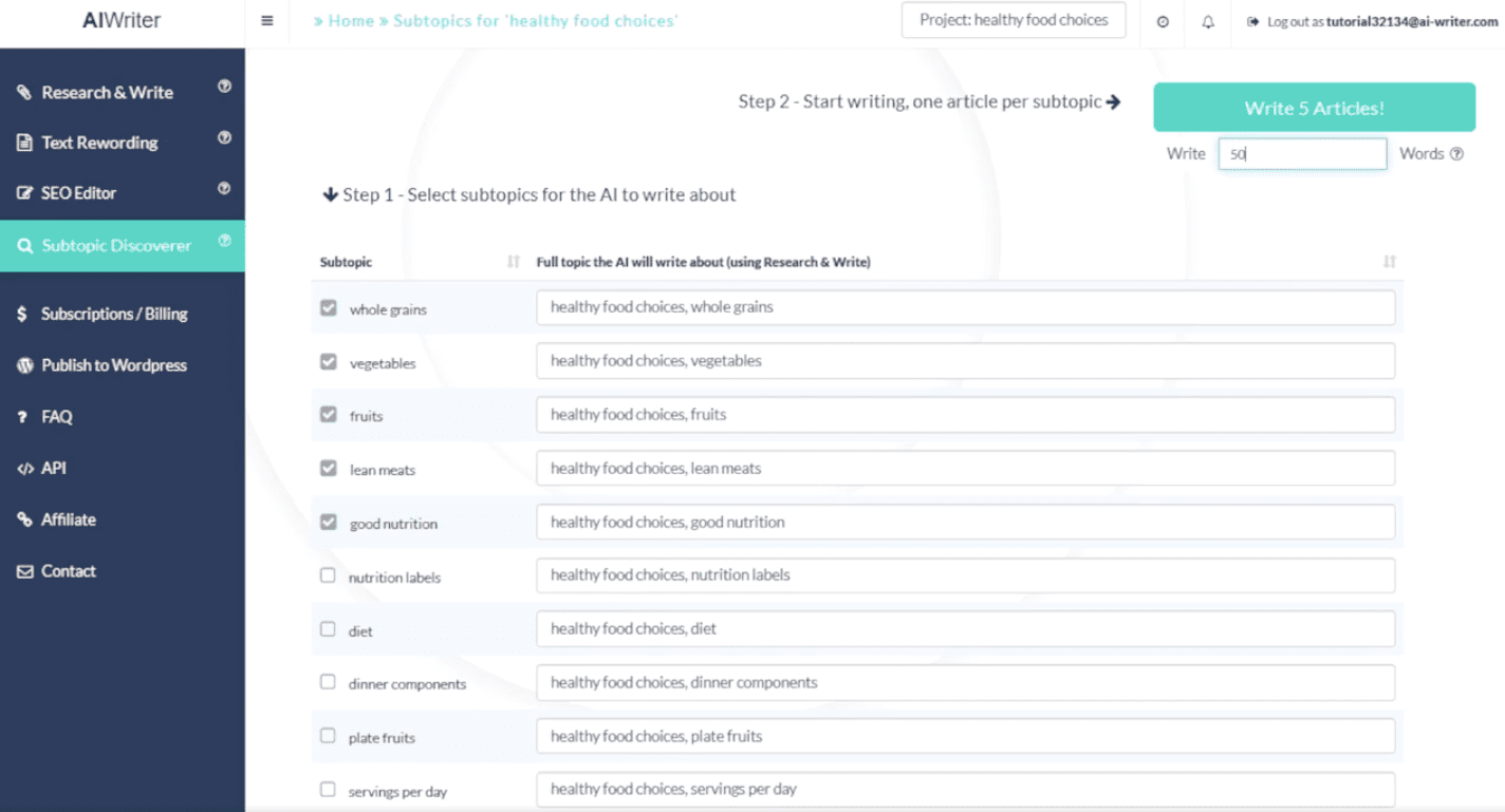 Marketing Automation Tool AI Writer