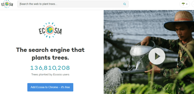 Ecosia search engine