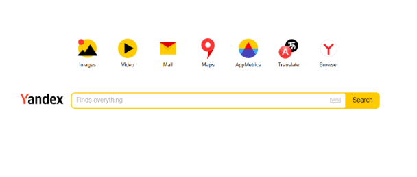Yandex search engine UK