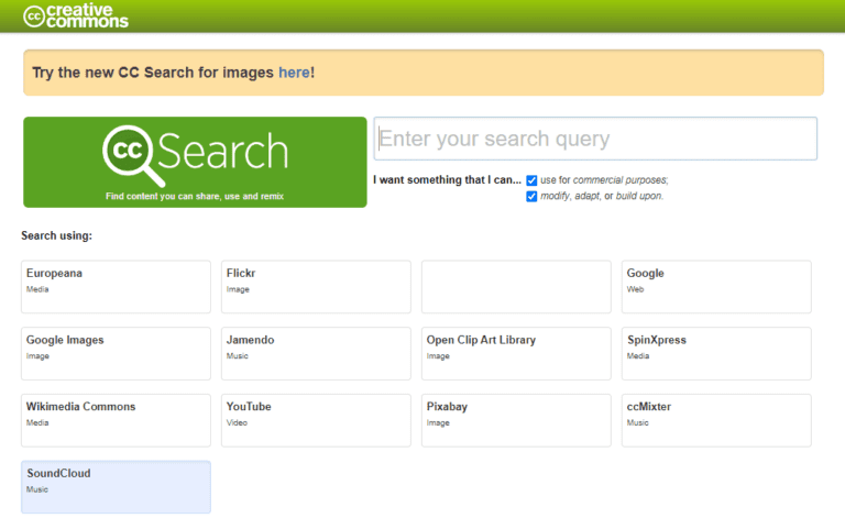 CC search engine