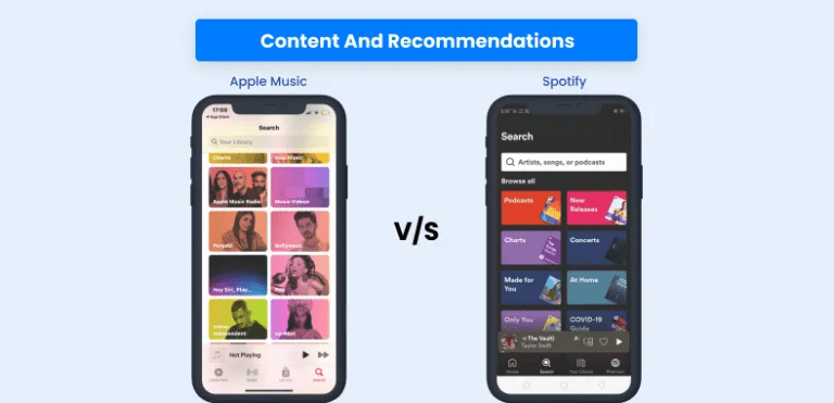 Apple music vs spotify content variety