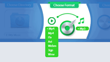 Convert YouTube video to MP3 using By Click Downloader step 1