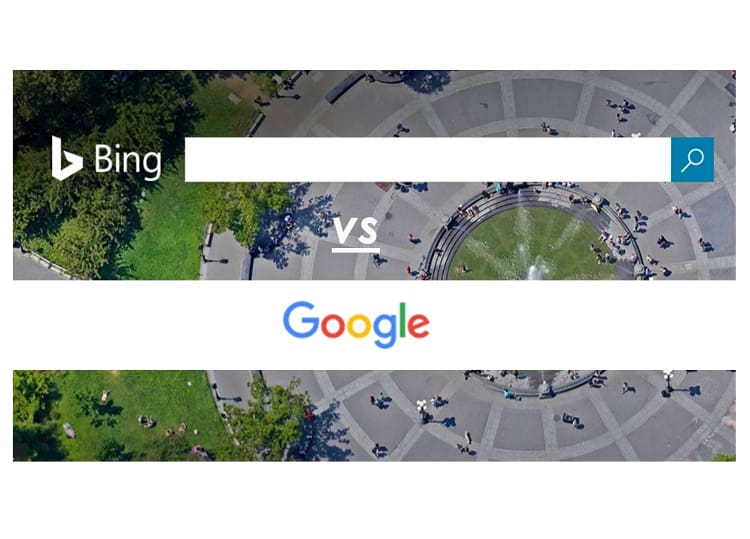 Bing vs google