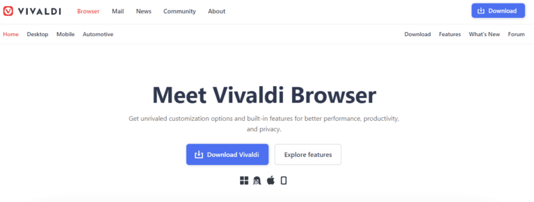 Vivaldi Web Browser