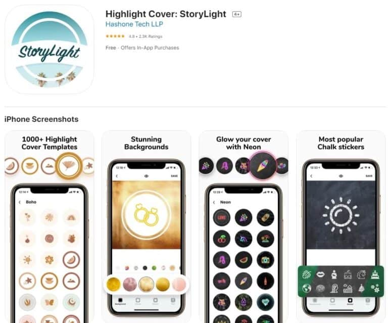 StoryLight Highlight Cover Maker