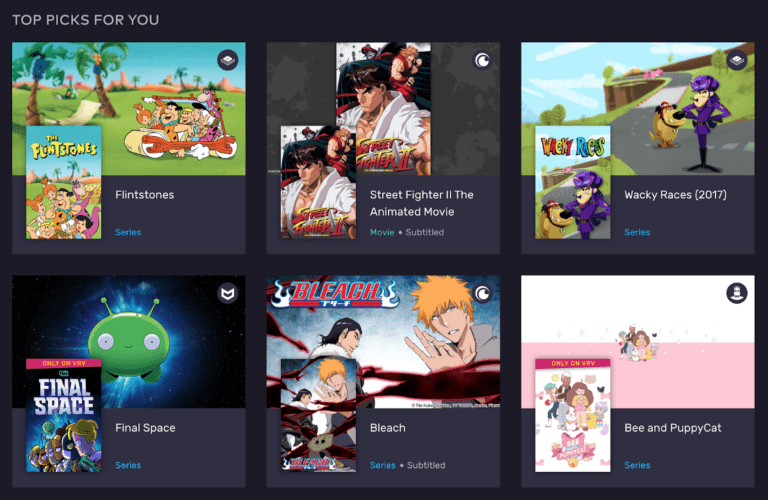 VRV vs. Crunchyroll: Anime Count