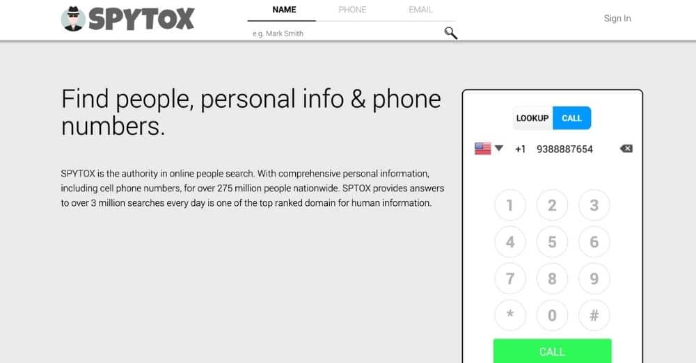 Spytox-Finding Phone Numbers in UK