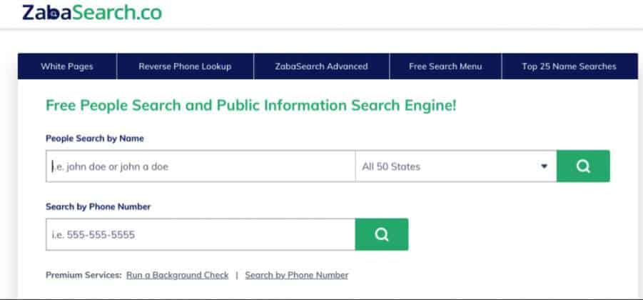 Zabasearch-Finding Phone Numbers in UK