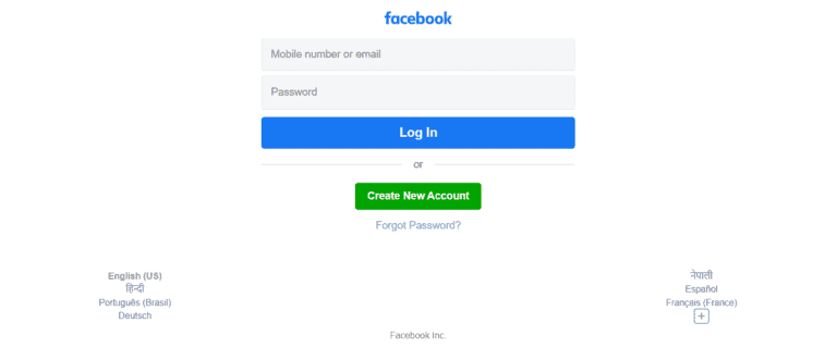 Facebook Touch Login Instructions