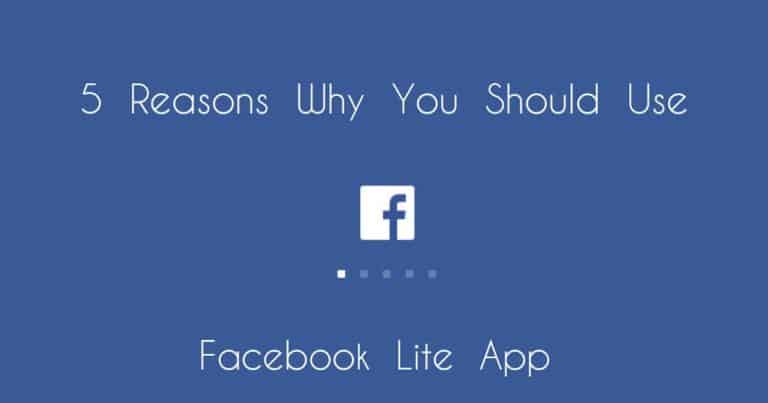 Why Use Facebook lite?