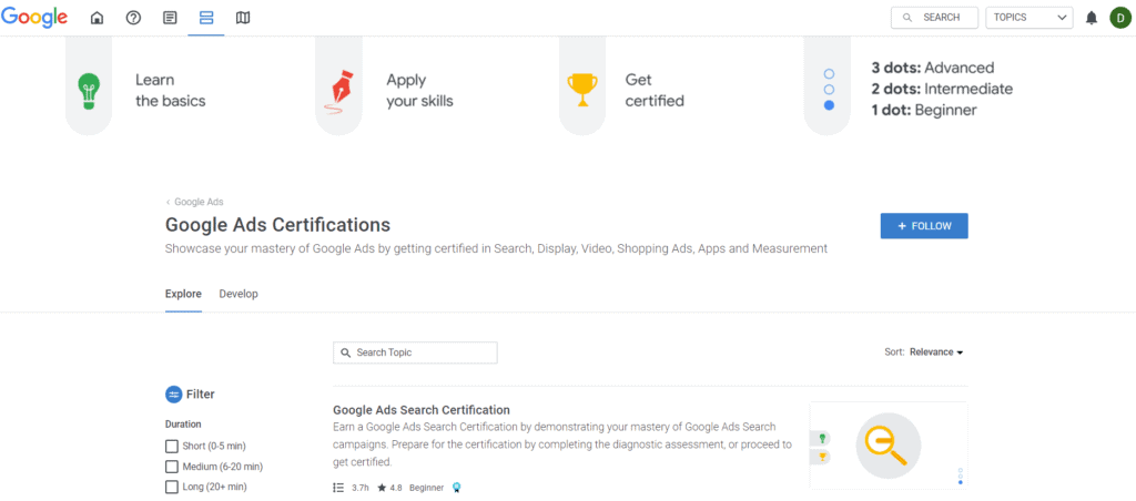 How does Google Skillshop work