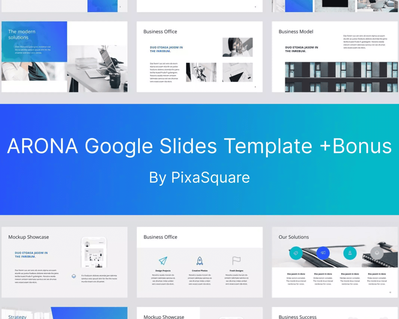ARONA Google Slides Template +Bonus