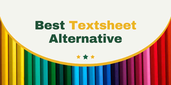 Alternatives of Textsheet.com