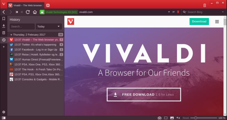 Vivaldi Browser-Alternative to Chrome