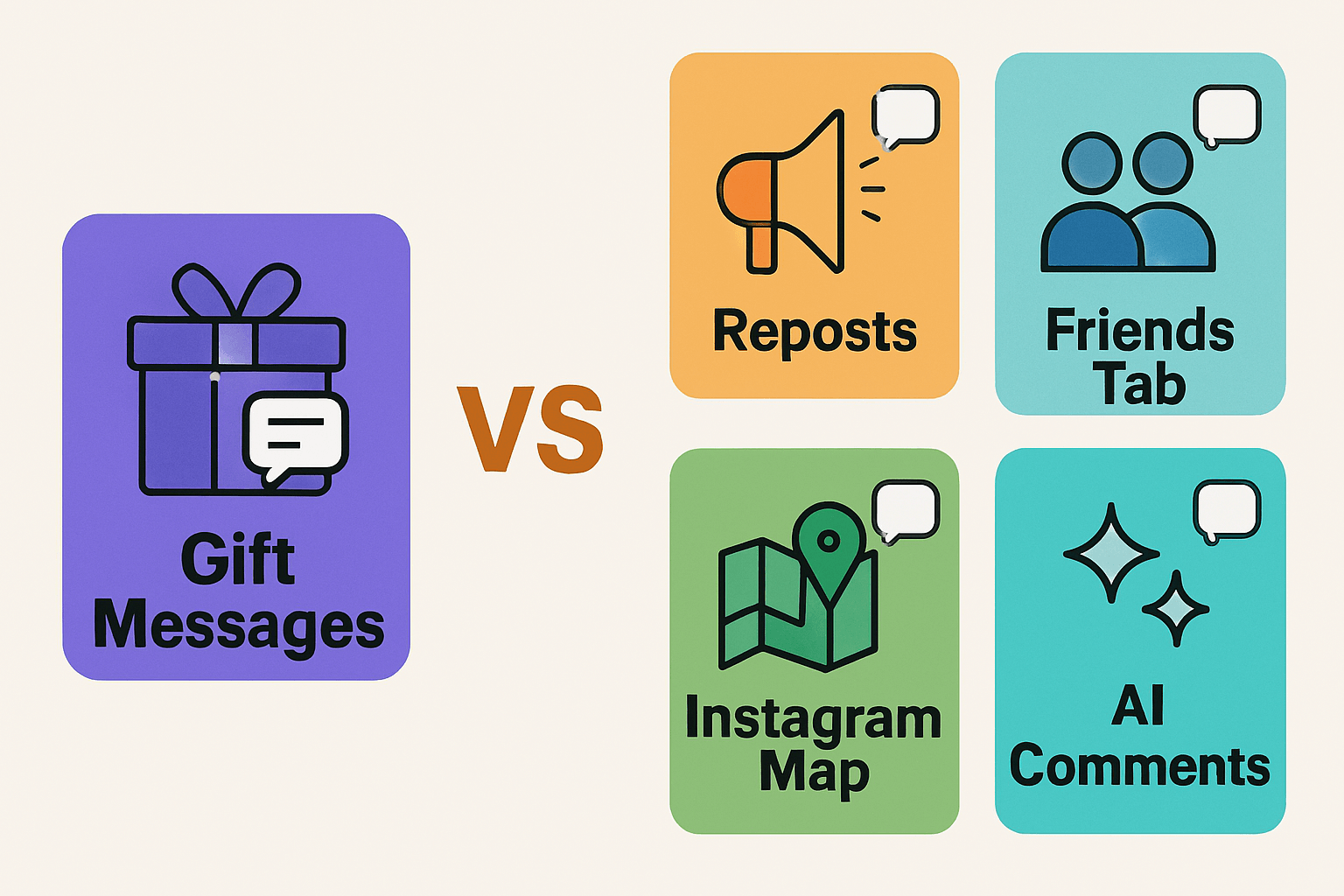 Difference Between Gift Messages and Other Instagram Features
