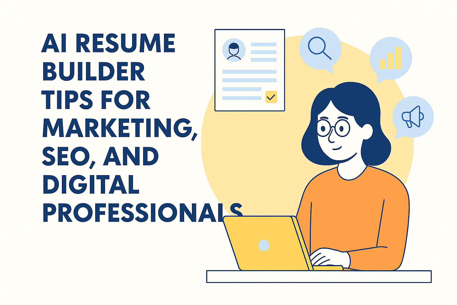 AI Resume Builder Tips for Marketing, SEO, and Digital Professionals