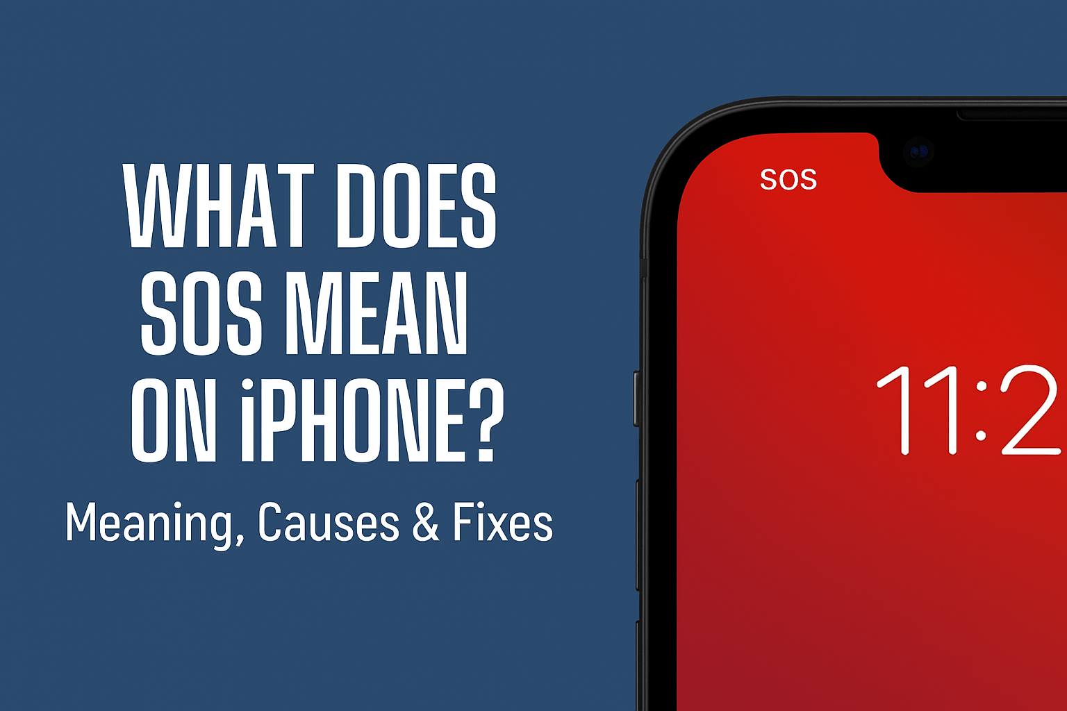 What Does SOS Mean on iPhone