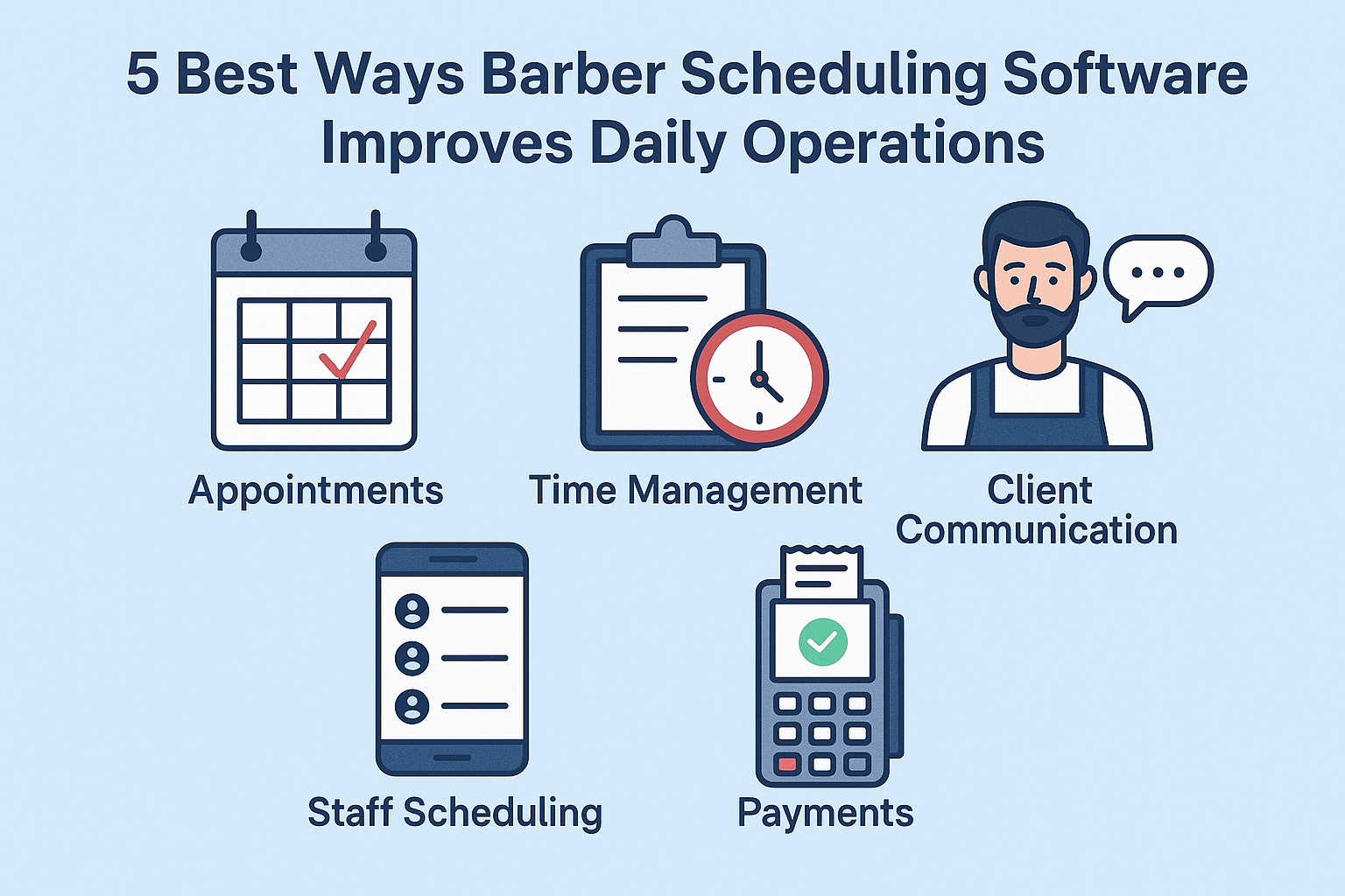 5 Best Ways Barber Scheduling Software Improves Daily Operations