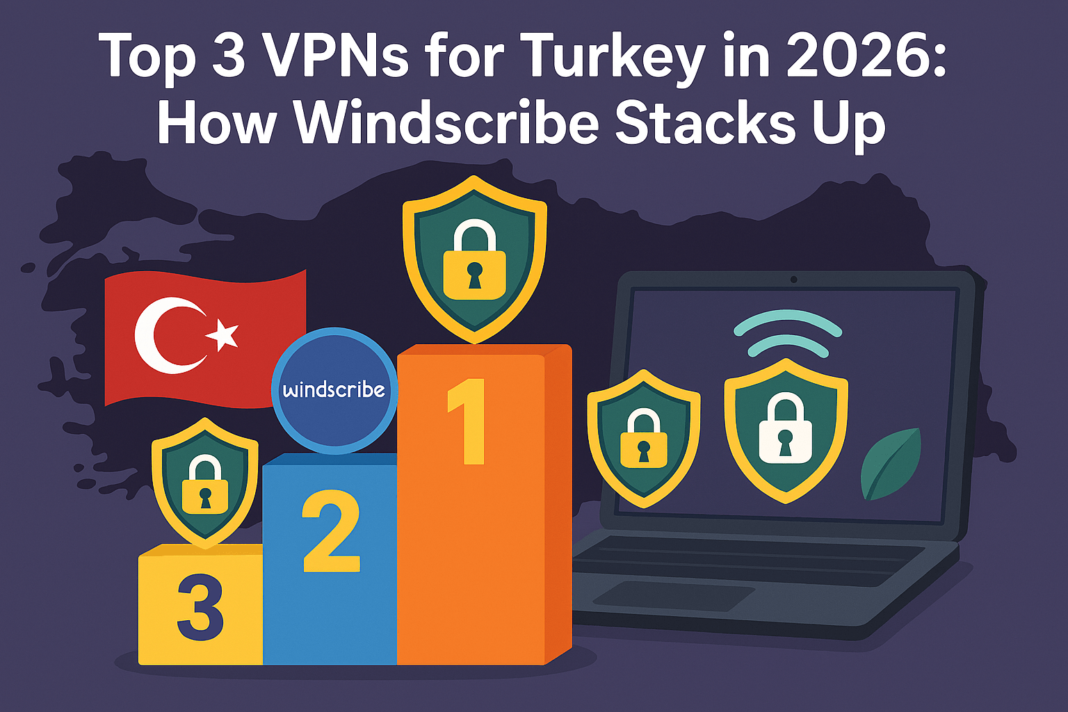 Top 3 VPNs for Turkey in 2026: How Windscribe Stacks Up