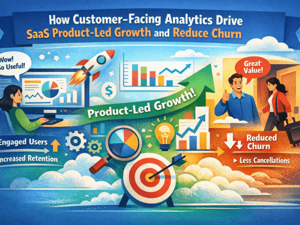How Customer-Facing Analytics Drive SaaS Product-Led Growth and Reduce Churn