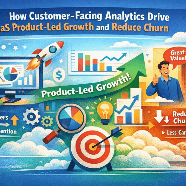 How Customer-Facing Analytics Drive SaaS Product-Led Growth and Reduce Churn