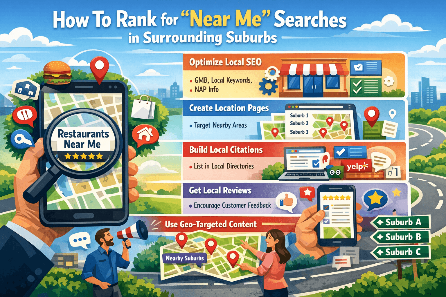 How To Rank for “Near Me” Searches in Surrounding Suburbs