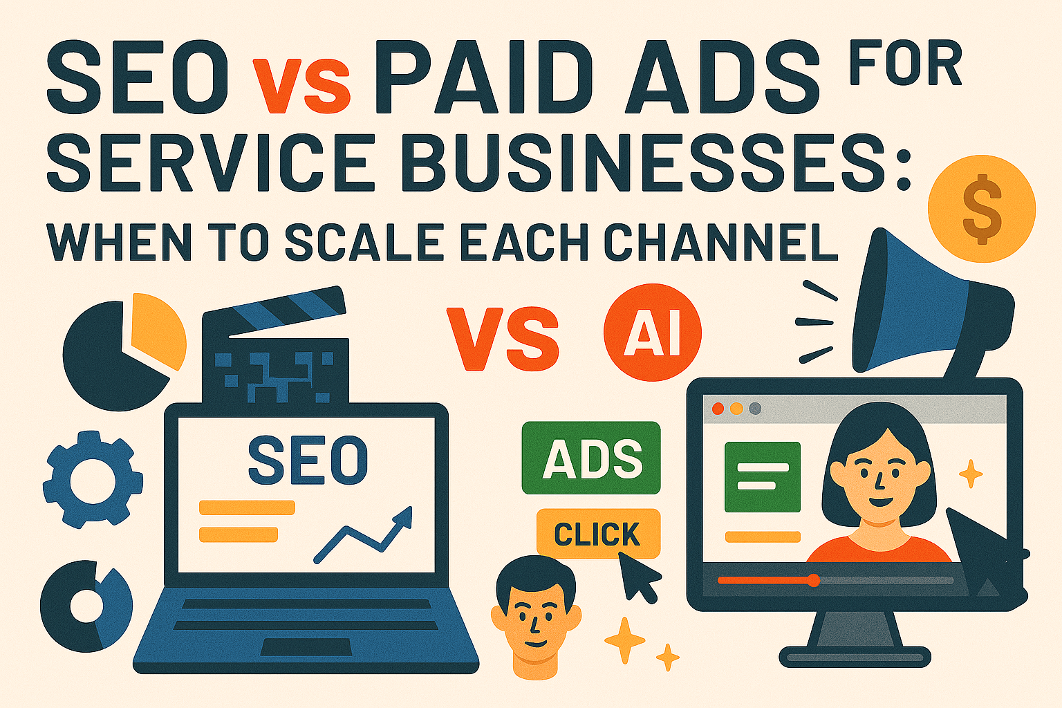SEO vs Paid Ads for Service Businesses: When to Scale Each Channel