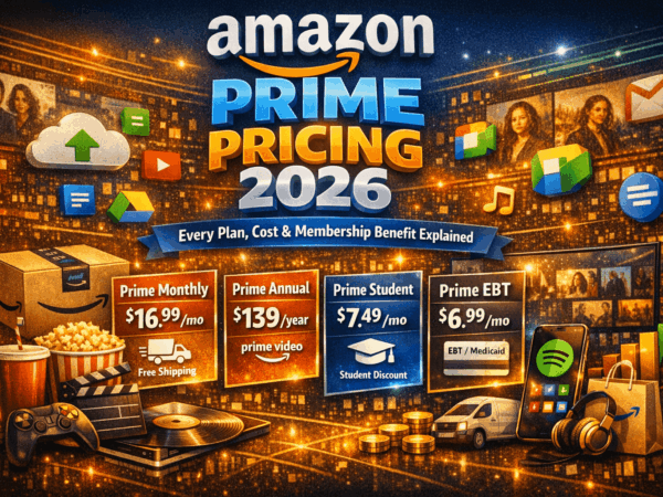 Amazon Prime Pricing 2026: Every Plan, Cost & Membership Benefit Explained
