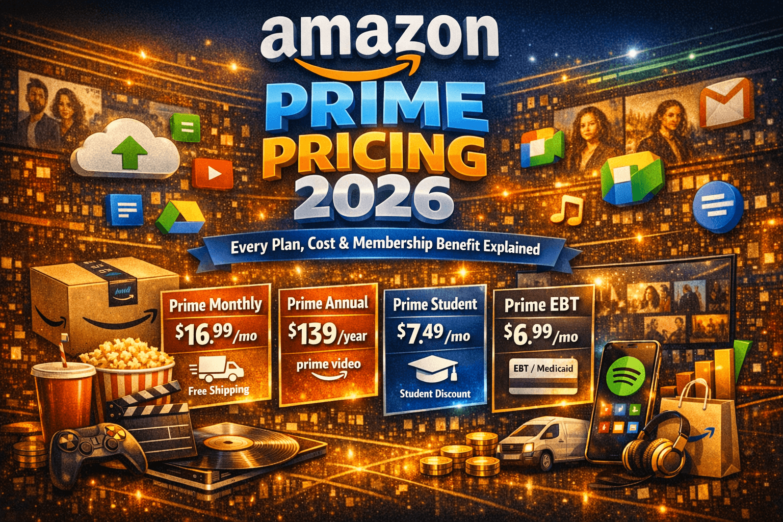 Amazon Prime Pricing 2026: Every Plan, Cost & Membership Benefit Explained