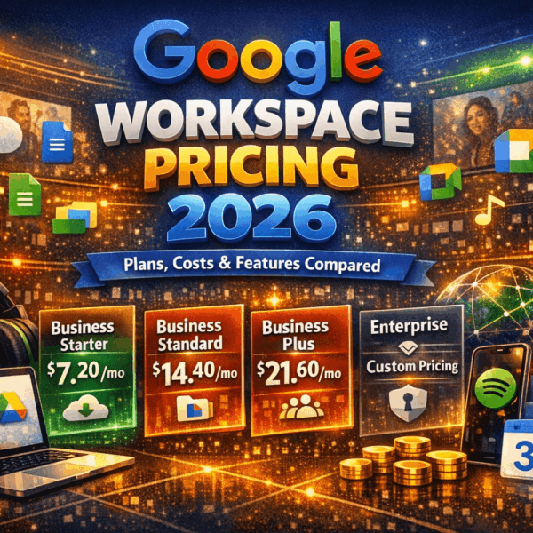 Google Workspace Pricing 2026 - Plans, Costs & Features Compared