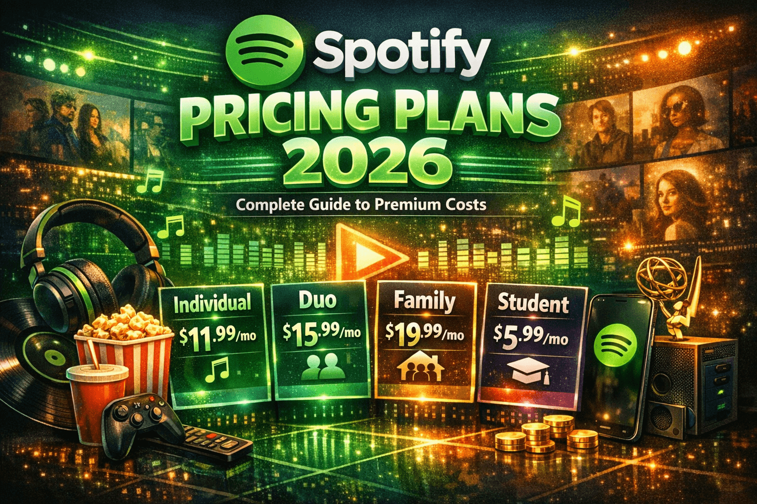 Spotify Pricing Plans 2026: Complete Guide to Premium Costs