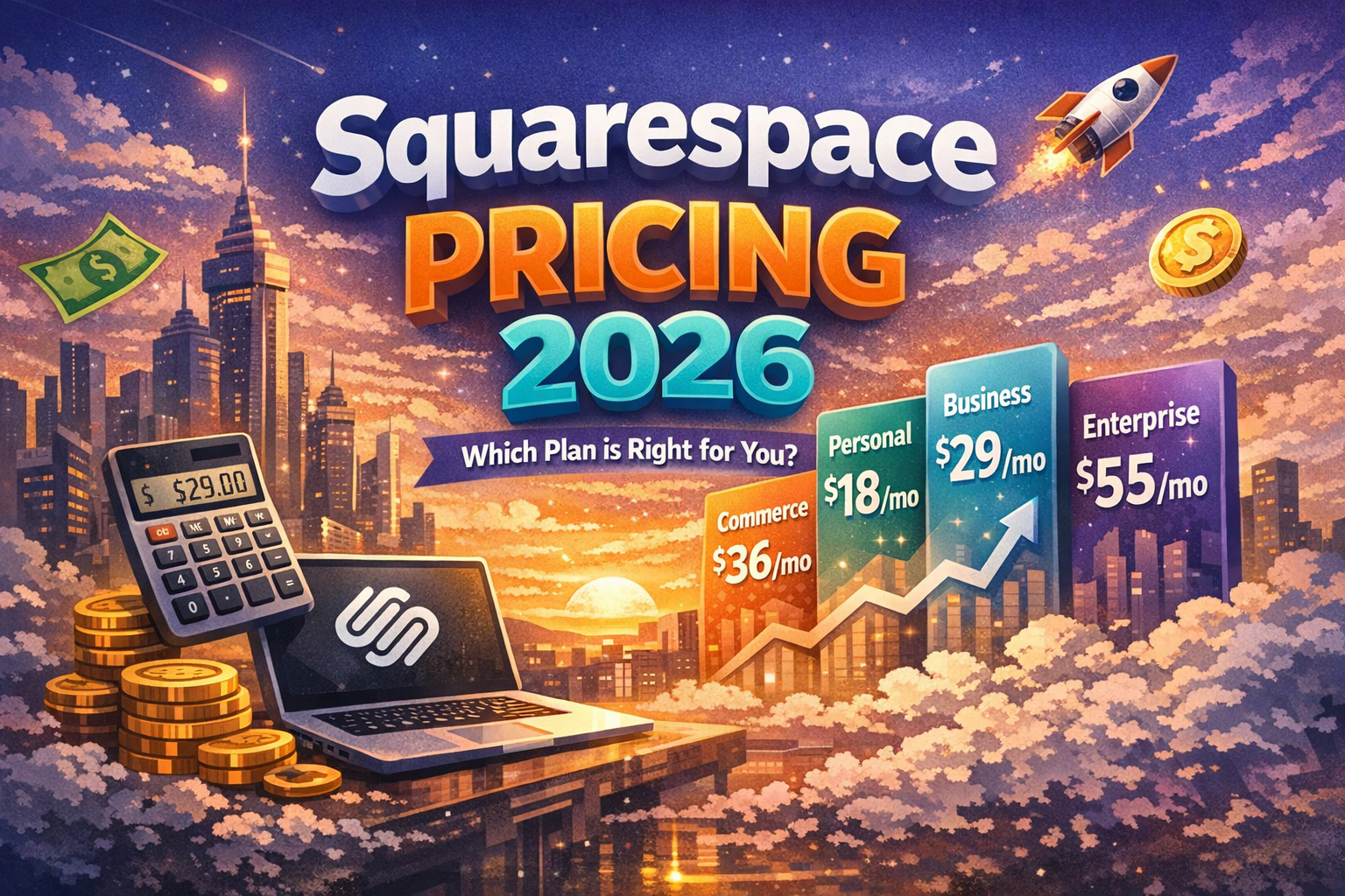 Squarespace Pricing 2026: All 4 Plans, Real Costs & Which One You Actually Need