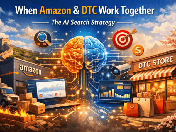 When Amazon and DTC Work Together: The AI Search Strategy Smart Brands Use to Dominate Both Channels