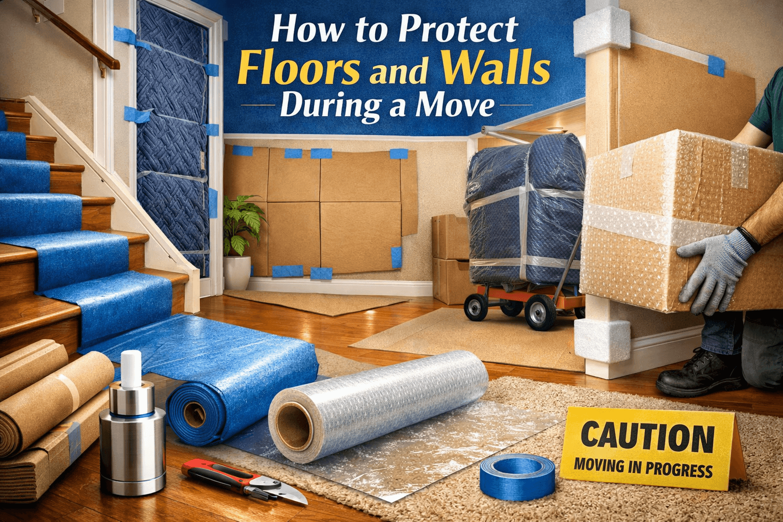 How to Protect Floors and Walls During a Move