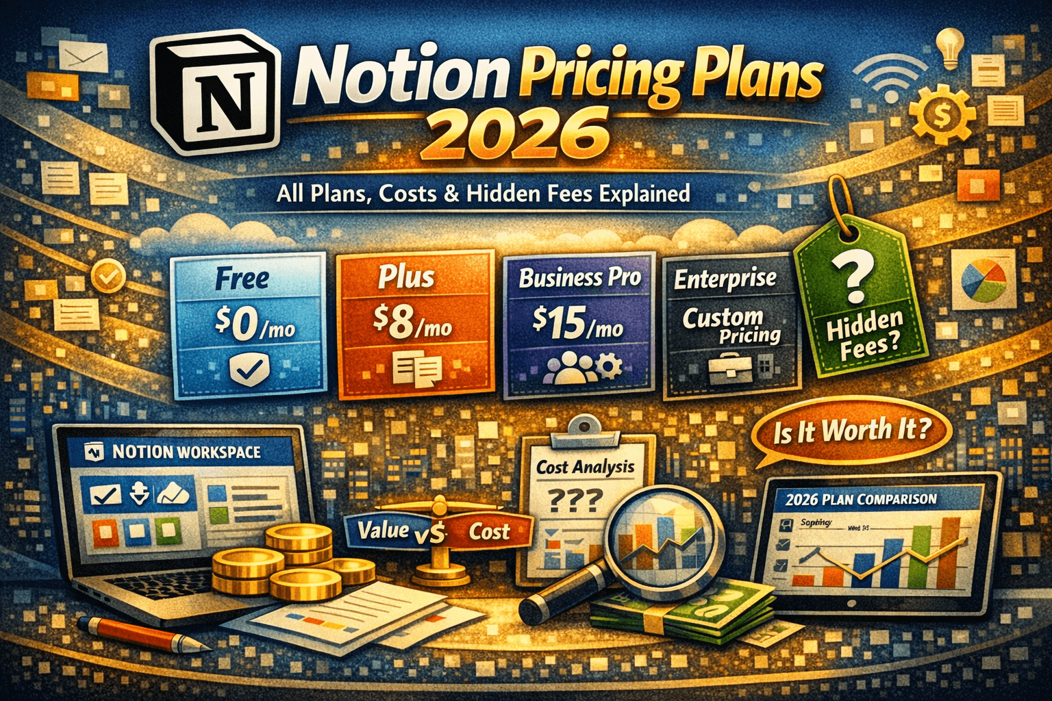 Notion Pricing Plans Explained: Free vs Plus vs Business vs Enterprise (2026)