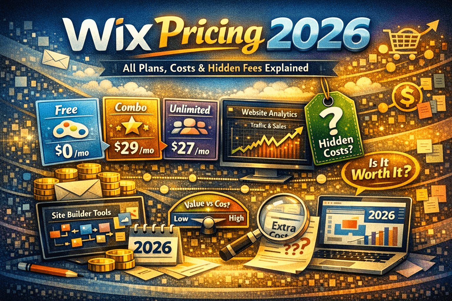 Wix Pricing 2026: All Plans, Costs & Hidden Fees Explained