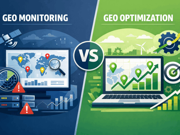 GEO Tools in 2026: The Difference Between Monitoring and Optimization (And Why It Matters)