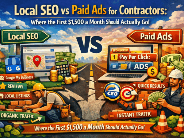 Local SEO vs Paid Ads for Contractors: Where the First $1,500 a Month Should Actually Go