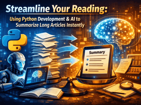 Streamline Your Reading: Using Python Development and AI to Summarize Long Articles Instantly