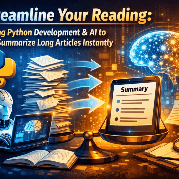 Using Python Development and AI to Summarize Long Articles Instantly