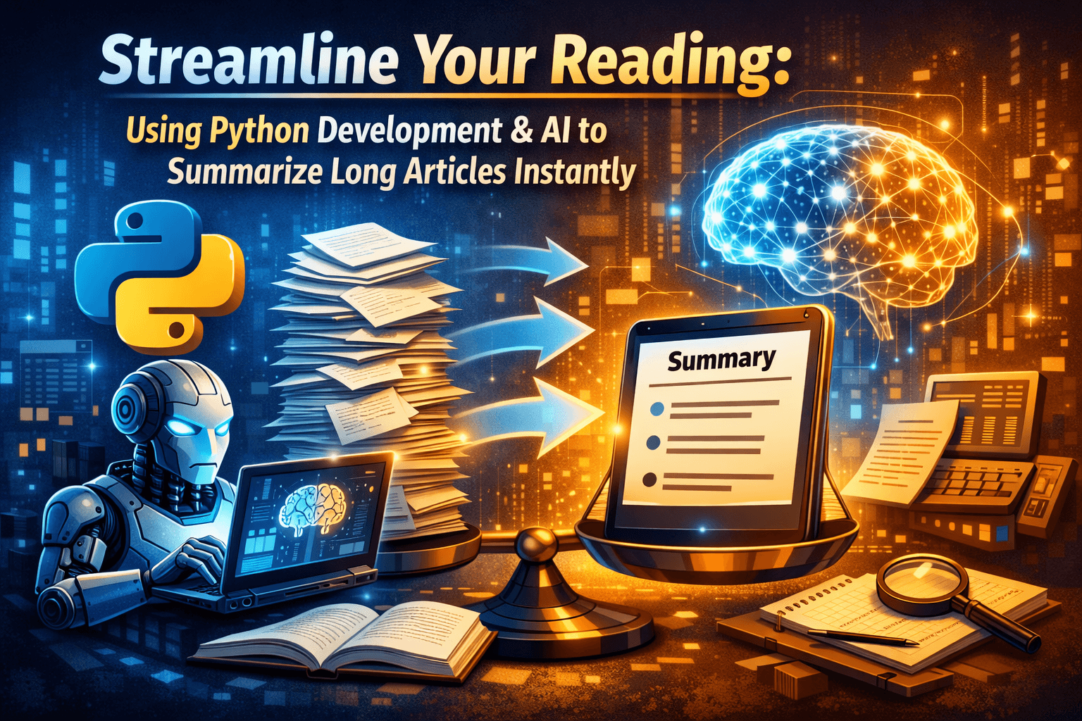 Streamline Your Reading: Using Python Development and AI to Summarize Long Articles Instantly