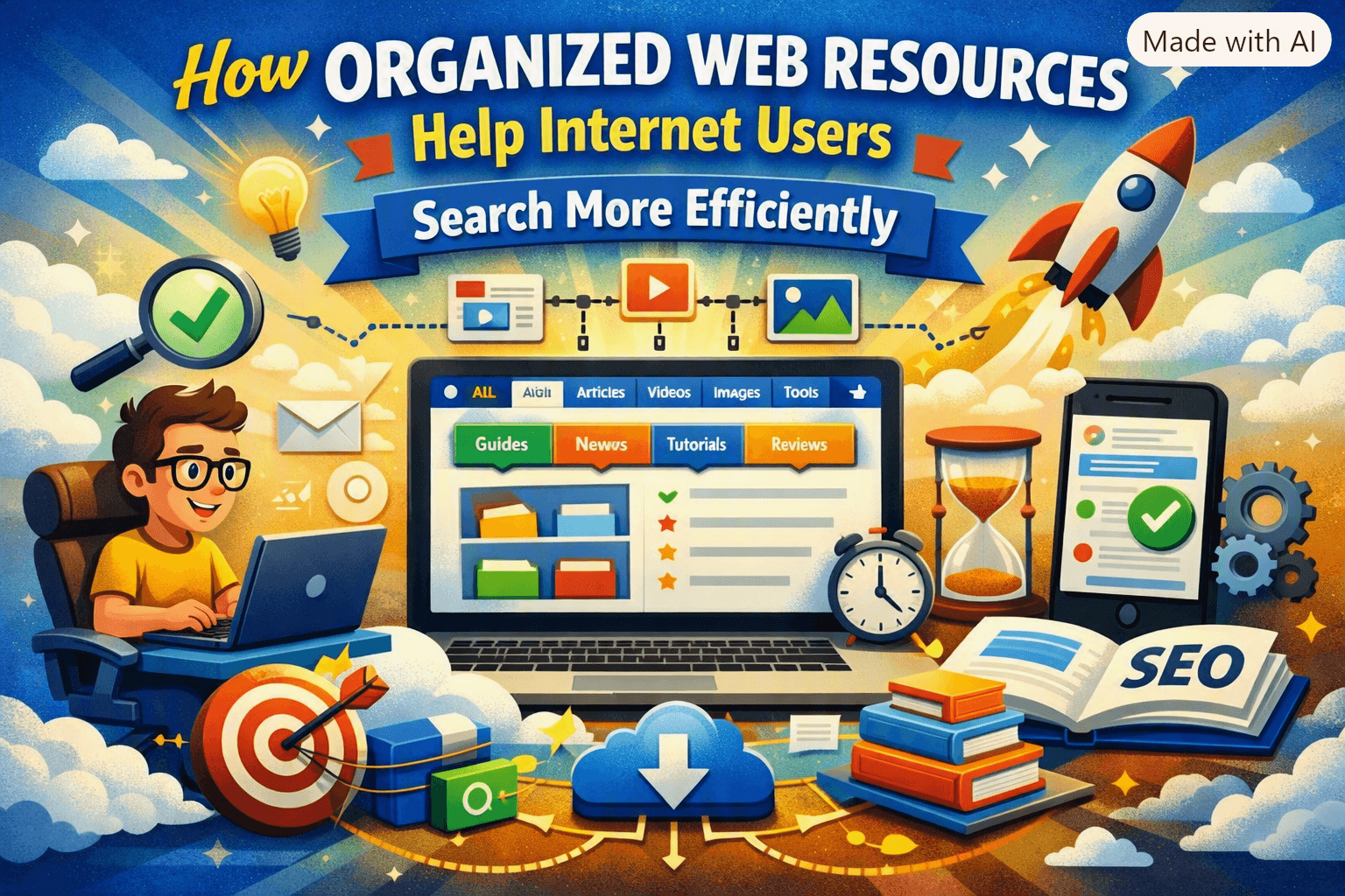 How Organized Web Resources Help Internet Users Search More Efficiently