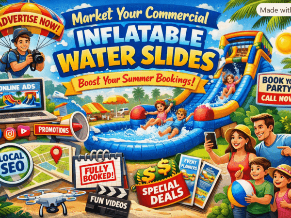 How to Market Commercial Inflatable Water Slides and Win More Summer Bookings?