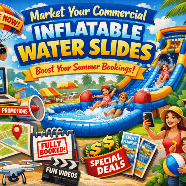 How to Market Commercial Inflatable Water Slides and Win More Summer Bookings