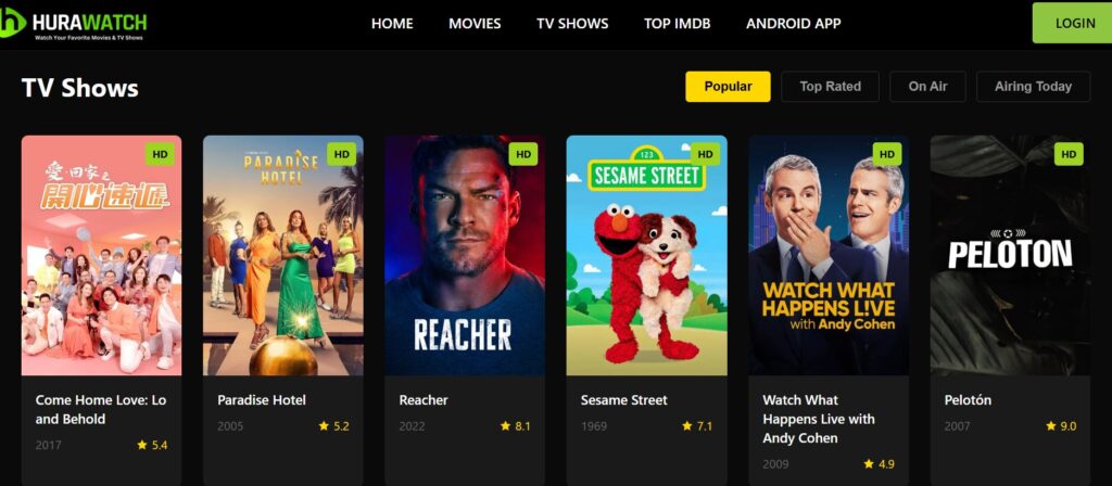 Hurawatch TV Shows