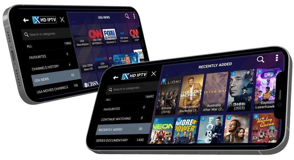 Xtreme HD IPTV on iPhone and iPad