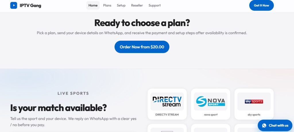 Does IPTVGang Have Different Connection Plans?